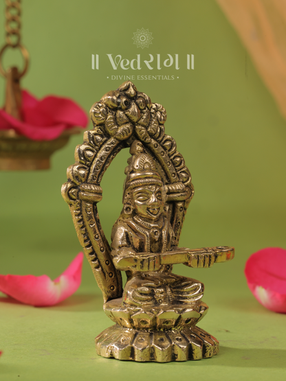 Brass Annadayini | Goddess of Nourishment & Prosperity | Handcrafted Brass Idol for Home & Temple
