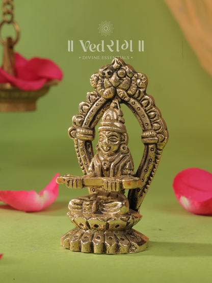 Brass Annadayini | Goddess of Nourishment & Prosperity | Handcrafted Brass Idol for Home & Temple