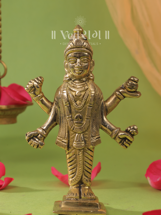 Brass Arogya Deva Dhanvantri Idol