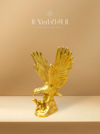 Brass Eagle Statue | Majestic Handcrafted Décor | Symbol of Strength & Vision