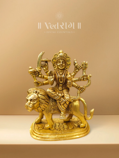 Brass Jayadurga Devi Statue | Handcrafted Goddess Durga Idol | Divine Strength & Victory Symbol