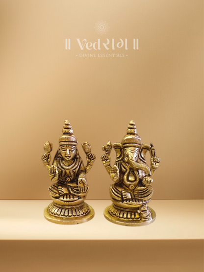 Brass Lakshmi Ganesh