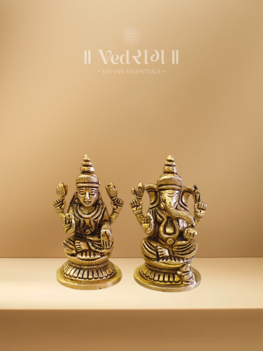 Brass Lakshmi Ganesh