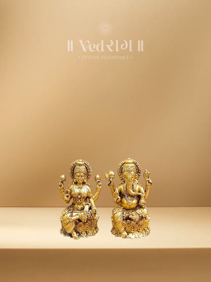 Brass Lakshmi Ganesh