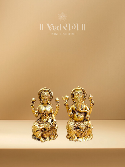 Brass Lakshmi Ganesh