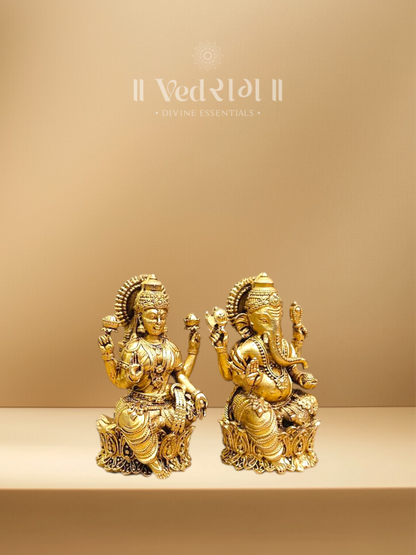 Brass Lakshmi Ganesh