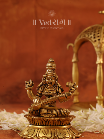 Brass Laxmi Ganesha Saraswati