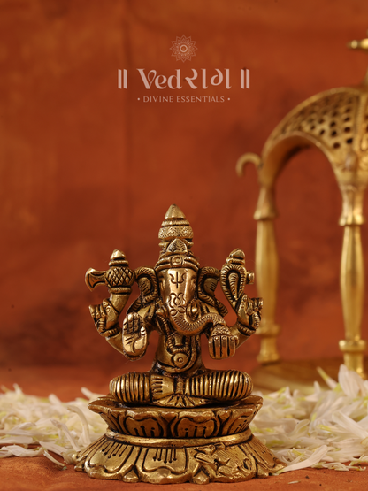 Brass Laxmi Ganesha Saraswati