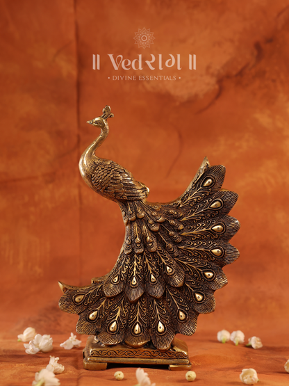 Brass Mayur (Set Of 2)