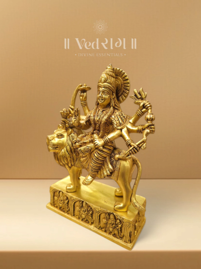 Brass Muktakeshi Idol | Handcrafted Divine Goddess Statue | Symbol of Strength, Freedom & Power