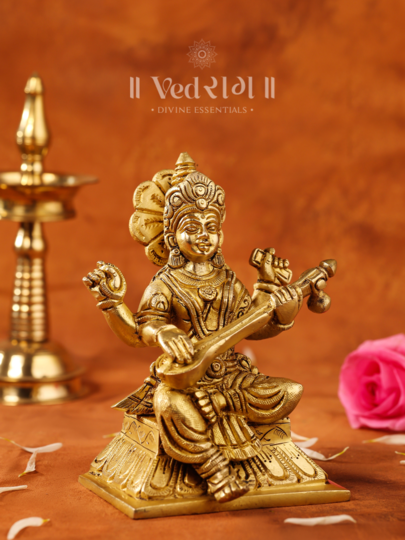Brass Prakriti Statue | Divine Representation of Nature & Energy | Handcrafted Brass Idol for Home & Temple Décor | Symbol of Balance & Harmony