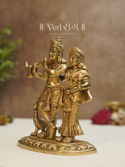 Brass Radha Krishna