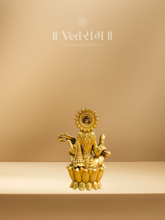 Brass Saraswati
