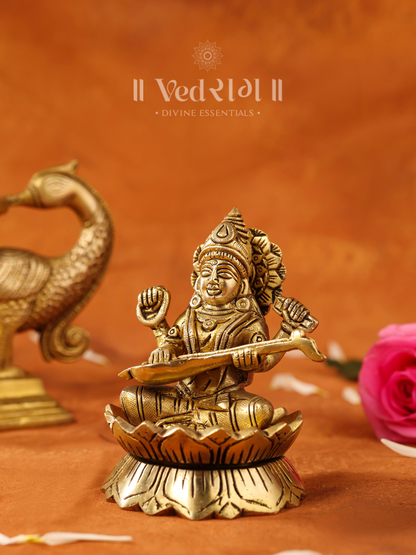 Brass Tattvaveda Statue 