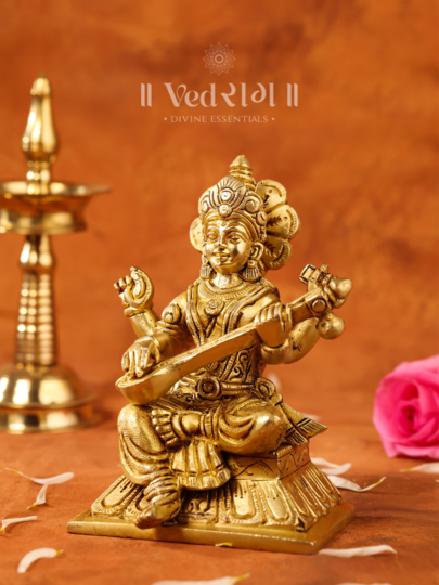 Brass Prakriti Statue | Divine Representation of Nature & Energy | Handcrafted Brass Idol for Home & Temple Décor | Symbol of Balance & Harmony