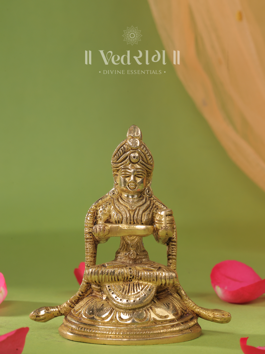 Brass Annapurna Devi | Goddess of Food & Nourishment | Handcrafted Brass Idol for Home & Temple