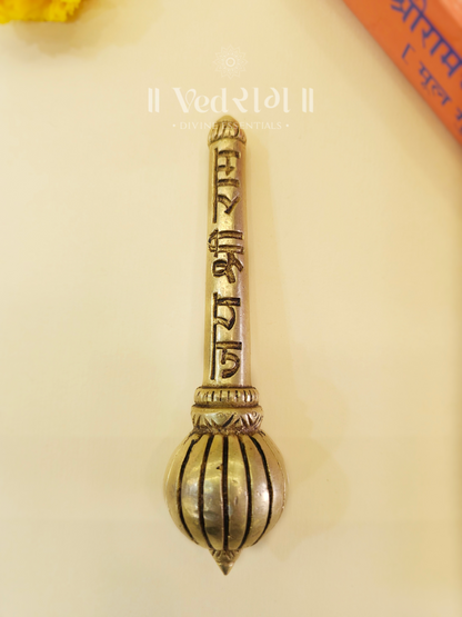 Brass Gada | Sacred Mace of Strength & Power | Handcrafted Hanuman Gada for Home, Temple & Spiritual Decor