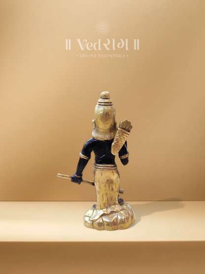 Brass Bhargav Idol | Handcrafted Parshuram Ji Statue | Symbol of Warrior Sage, Dharma & Justice