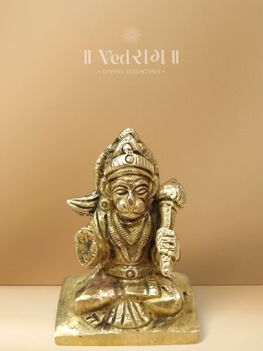 Brass Lanka Vijeta Idol | Victorious Lord Hanuman Statue | Handcrafted Symbol of Strength, Devotion & Triumph | Traditional Décor for Home & Temple