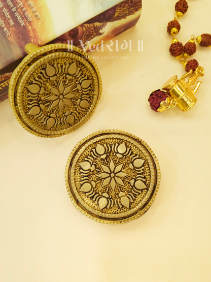 Brass Ashta Lakshmi Chowki | Divine Pooja Chowki for Wealth & Prosperity | Sacred Brass Chowki for Home & Temple