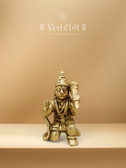 Brass Mahakaya Hanuman Idol | Symbol of Immense Strength, Power & Devotion | Handcrafted Brass Statue for Home Temple & Spiritual Décor