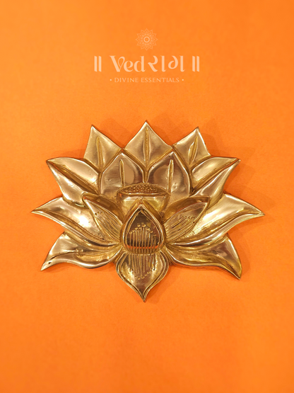 Brass Lotus | Sacred Lotus Flower Symbol of Purity & Prosperity | Handcrafted Brass Lotus for Home, Pooja & Feng Shui Décor