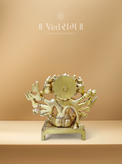 Brass Kumarabrahmacharin Hanuman Idol | Symbol of Divine Discipline & Celibacy | Handcrafted Brass Murti of Lord Hanuman for Strength & Devotion