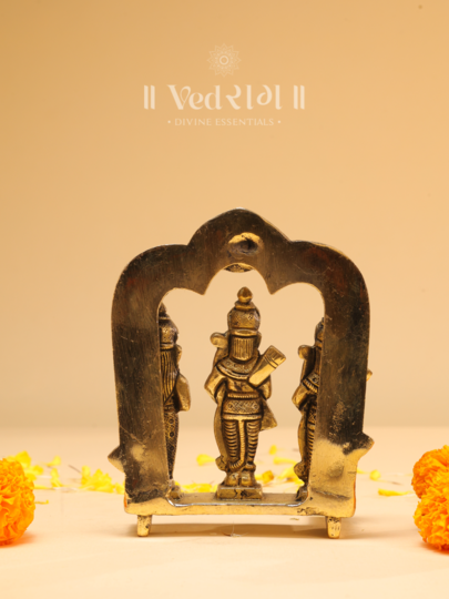 Brass Sampurna Ram Darbaar | Lord Ram, Sita, Lakshman & Hanuman Idol | Spiritual Puja & Home Decor Statue