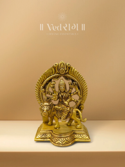 Brass Yogeshwari Idol | Handcrafted Goddess Yogeshwari Statue | Symbol of Spiritual Mastery & Divine Energy