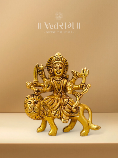 Brass Narayani Devi Statue | Exquisite Handcrafted Brass Idol | Elegant Traditional Décor for Home & Office