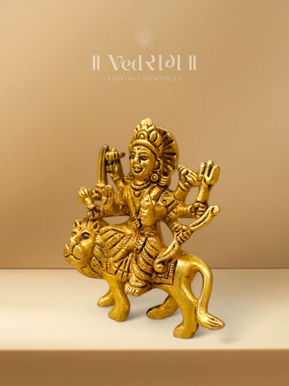 Brass Narayani Devi Statue | Exquisite Handcrafted Brass Idol | Elegant Traditional Décor for Home & Office