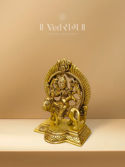 Brass Yogeshwari Idol | Handcrafted Goddess Yogeshwari Statue | Symbol of Spiritual Mastery & Divine Energy