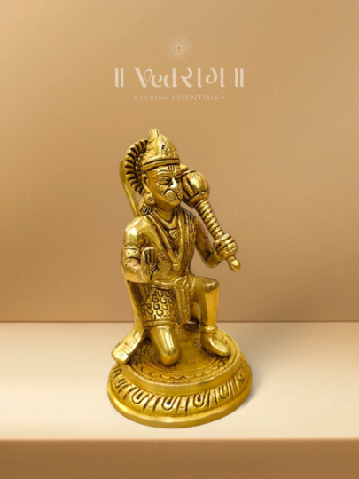 Brass Shree Ramadoota Statue | Handcrafted Hanuman Idol for Strength & Devotion | Premium Brass Spiritual Décor for Home & Office