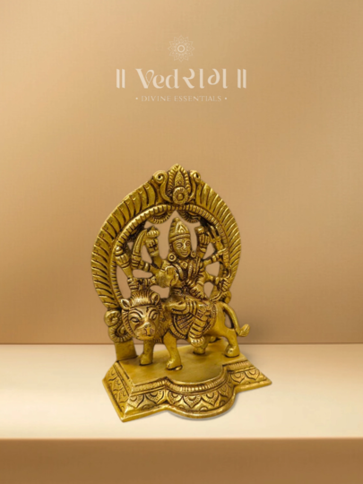 Brass Yogeshwari Idol | Handcrafted Goddess Yogeshwari Statue | Symbol of Spiritual Mastery & Divine Energy