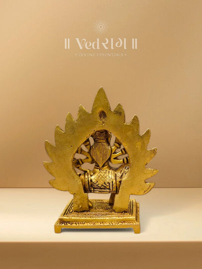 Brass Aradhyadevi Idol | Handcrafted Goddess Statue | Symbol of Devotion & Divine Blessings