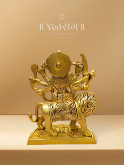 Brass Jayadurga Devi Statue | Handcrafted Goddess Durga Idol | Divine Strength & Victory Symbol