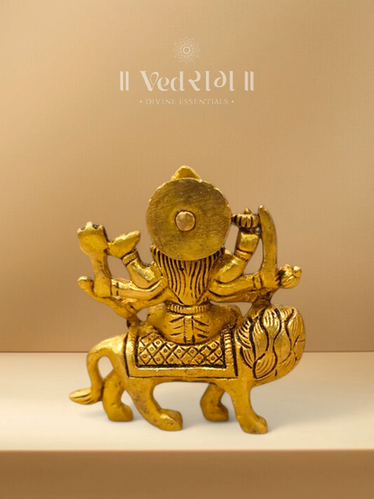 Brass Narayani Devi Statue | Exquisite Handcrafted Brass Idol | Elegant Traditional Décor for Home & Office