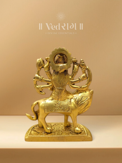 Brass Shivani Devi Statue | Handcrafted Goddess Durga Idol | Symbol of Strength & Protection
