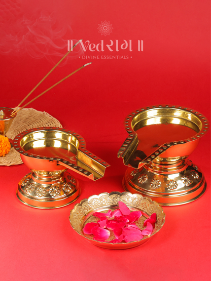 Brass Abhishekam Stand | Traditional Ritual Stand for Pujas & Abhishekam | High-Quality Brass Worship Accessory | Perfect for Temple & Home Altar | Gold Finish Stand for Sacred Ceremonies