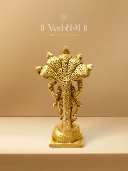 Brass Madhava Statue | Handcrafted Divine Brass Idol for Home, Office & Spiritual Décor | Traditional Antique Finish Showpiece