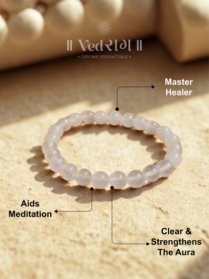 White Quartz (Sphatik) Bracelet